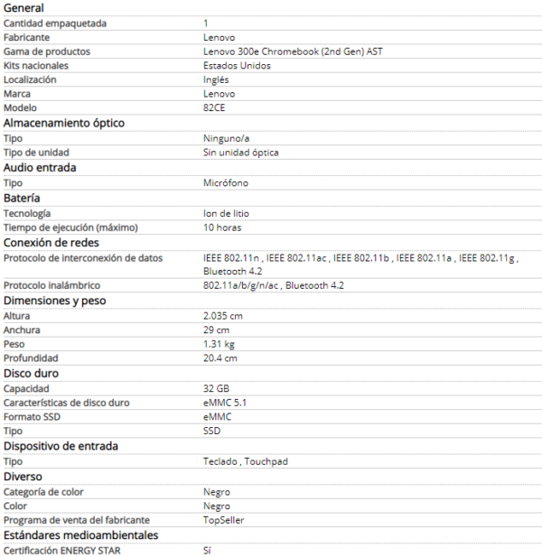 Lenovo 300e Chromebook (2nd Gen) AST 82CE - Diseño plegable - A4 9120C / 1.6 GHz - Image 6