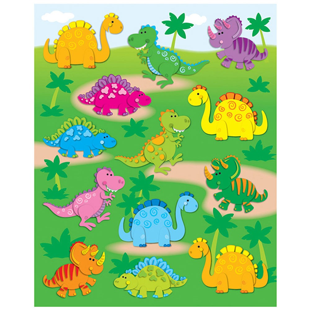 Calcomanías dinosaurios – Dinosaurs Shape(Stickers) (CD168018) | Materiales  Educativos Ashú