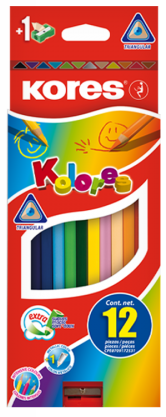 Lápices de Colores Largos Triangulares Jgox12un - 12/15