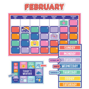 We Stick Together Calendar Bulletin Board Set (CD110586)