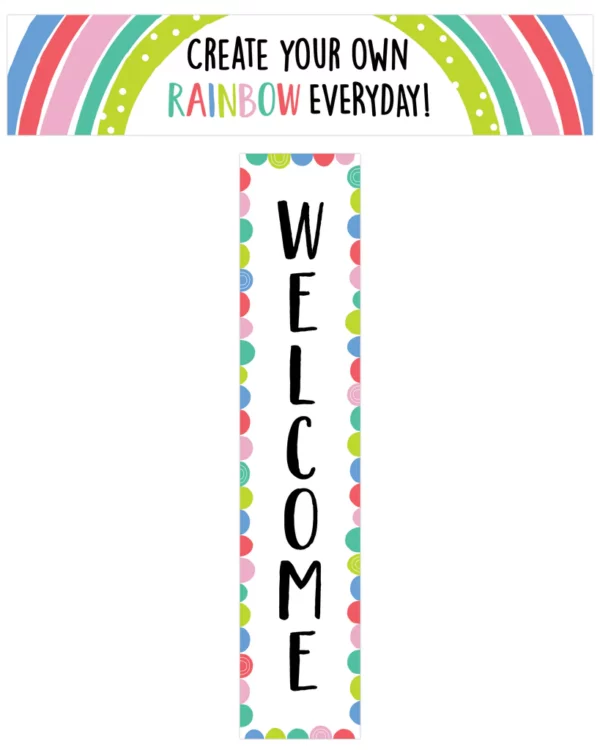 Banner de Bienvenidos arcoiris (CTP10439)