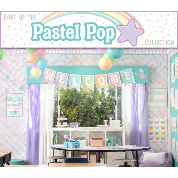 Mural Welcome Pastel Pop  (TCR8410) - Image 3