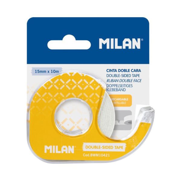 CINTA ADHESIVA DOBLE CARA MILAN 15 MM X 10 M - Image 2