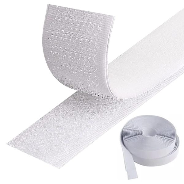 Velcro adhesivo blanco 3/4 de pulgada  x metro (Bgl-001)