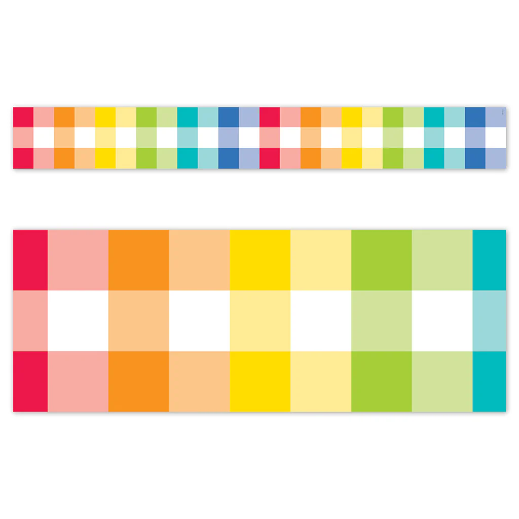 Borders de pizarra Core Decor Rainbow Buffalo Check (CTP 10875)