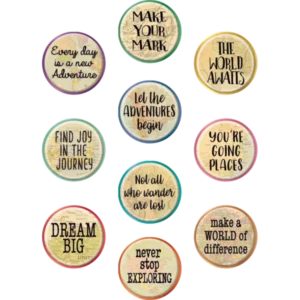 Distintivos  de Travel the Map Positive Sayings (TCR8809)